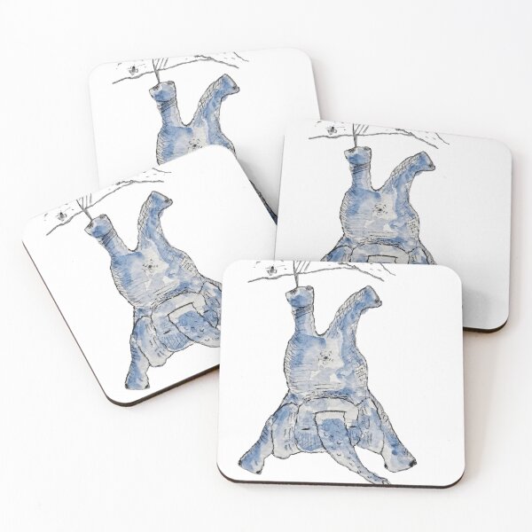 Item preview, Living my Best Mistake - Deadpan Elephant Art Sketch - Transparent Background designed and sold by Rak Scenist.