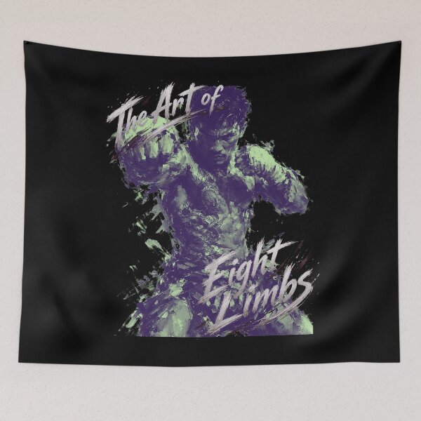 Item preview, Art of Eight Limbs Male fighter Painted designed and sold by CoolCrazyQuirky.