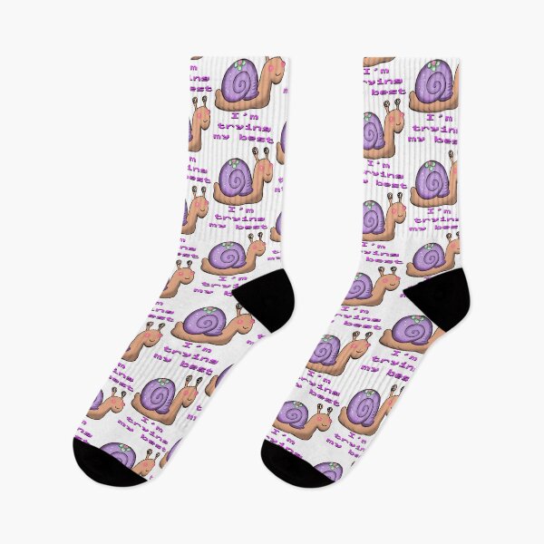 Item preview, I Am Trying My Best Relatable Snail Whimsical Aesthetic designed and sold by Artonmytee.