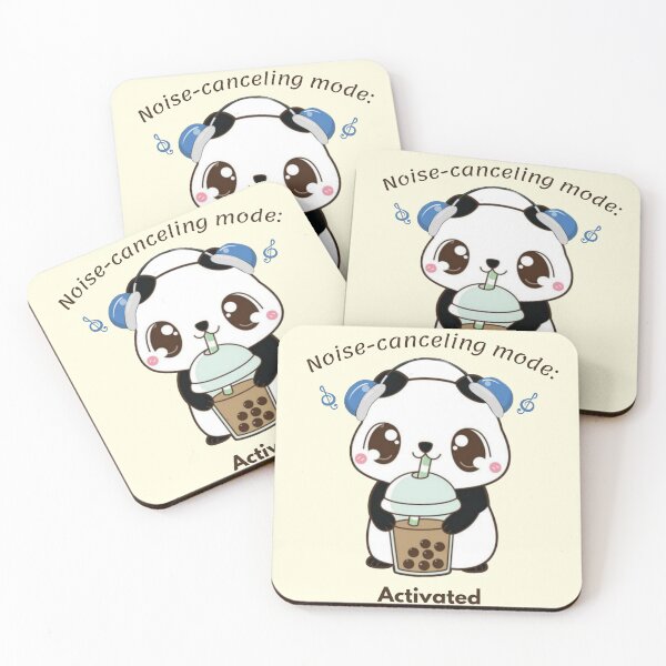 Item preview, Noise Canceling Mode Activated Panda designed and sold by PromptCoreNexus.
