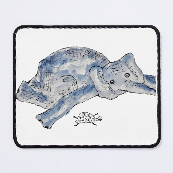Item preview, Professional Amateur - Deadpan Elephant & Turtle Sketch - Transparent Background designed and sold by Rak Scenist.