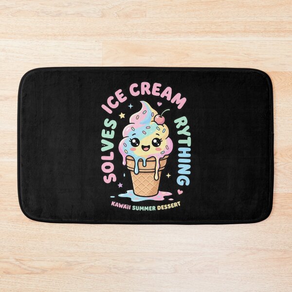 Item preview, Ice Cream Solves Everything Cute Funny Summer Dessert Cartoon Design designed and sold by Im-Ara.