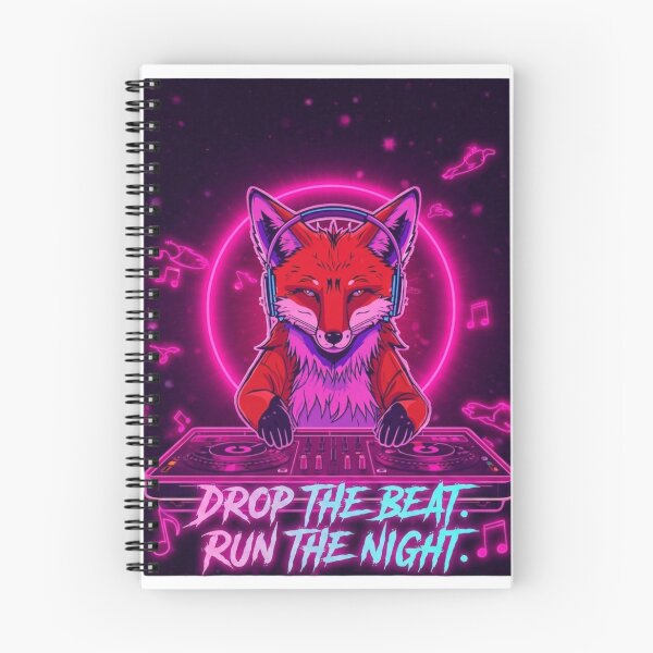 Item preview, Drop The Beat Run The Night Neon Fox DJ Art Print designed and sold by Sky-bully.