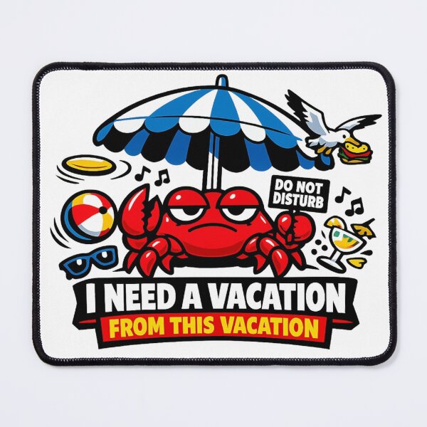 Item preview, Funny Crab Vacation Burnout Travel Gift designed and sold by Gentlestate.