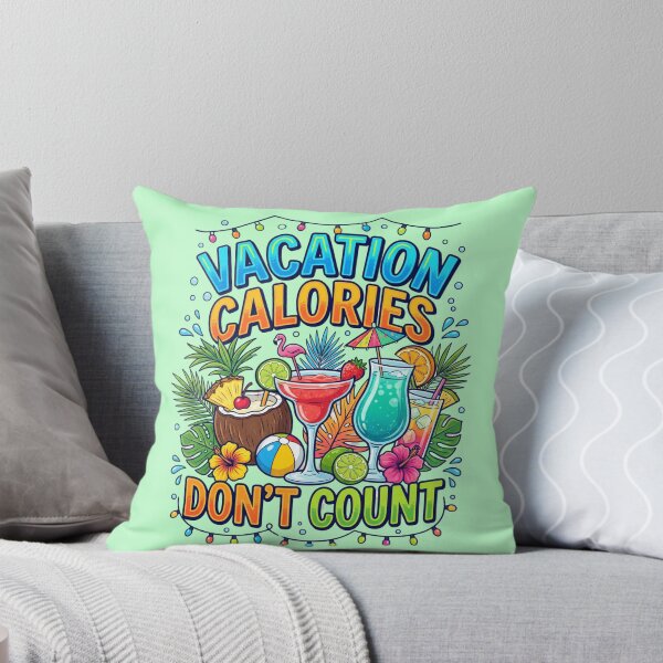 Item preview, Vacation Calories Dont Count Funny Summer Travel Food Humor Design designed and sold by Im-Ara.