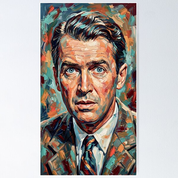 Item preview, Portrait Painting of James Stewart designed and sold by davidelder.