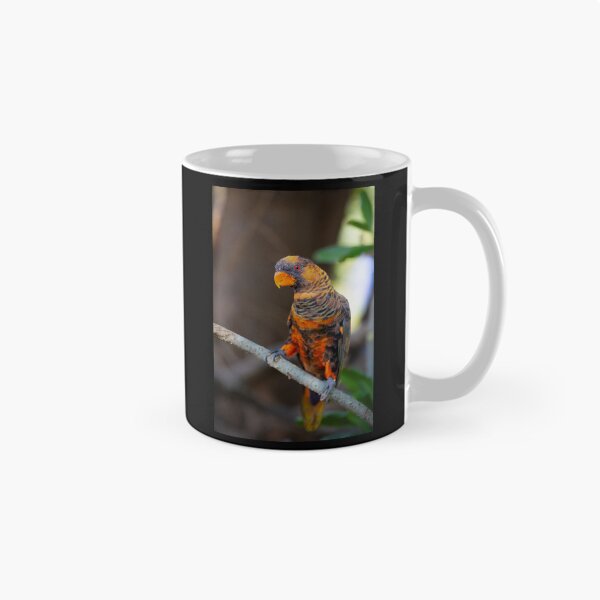 Item preview, Vibrant Dusky Lory Portrait - Exotic Tropical Bird Photography designed and sold by AbulailArt.