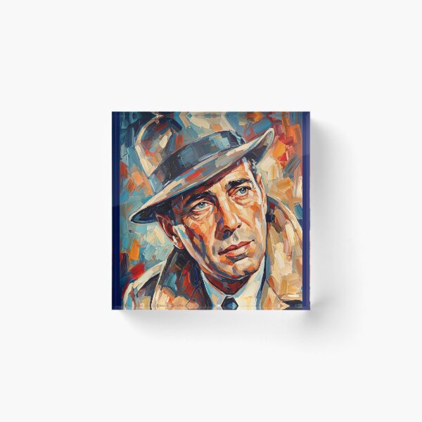 Item preview, Portrait Painting of Humphrey Bogart designed and sold by davidelder.