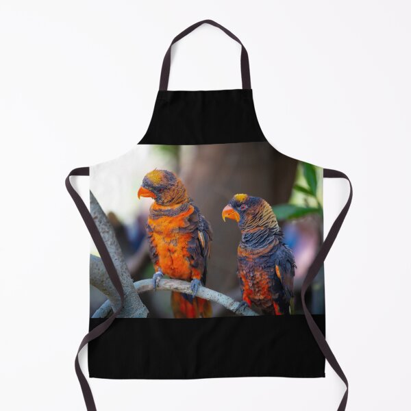Item preview, Dusky Lory Parrots Perched - Tropical Wildlife Bird Photography designed and sold by AbulailArt.