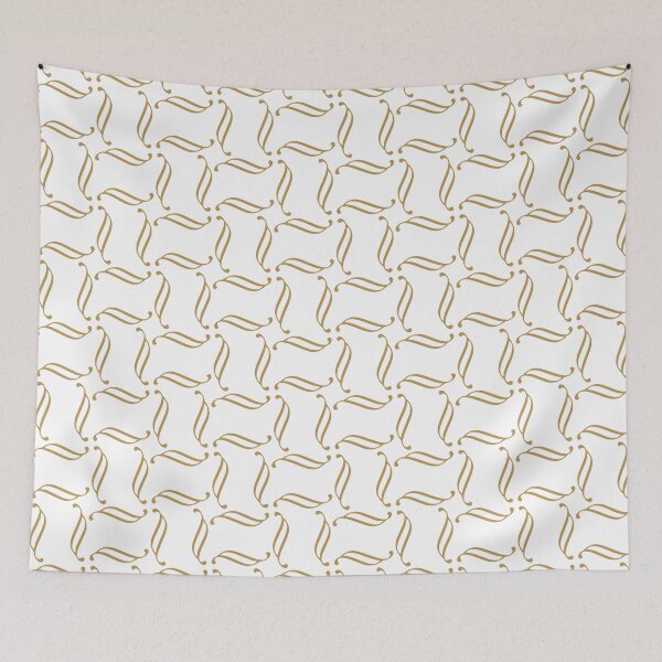 Item preview, Maple syrup & white ornamental seamless pattern designed and sold by Mint + Midnight.