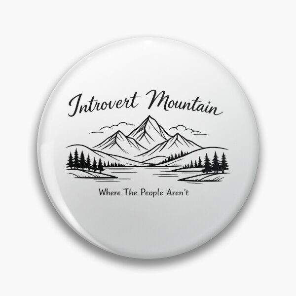 Item preview, Introvert Mountain Where The People Arent designed and sold by Art by Debasish.