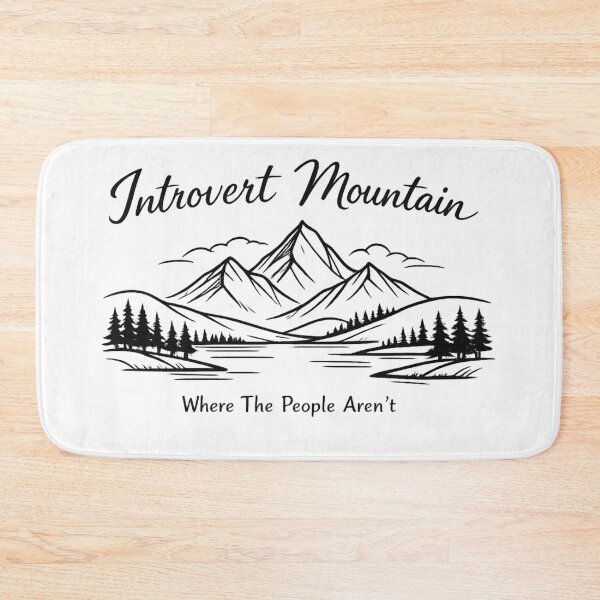 Item preview, Introvert Mountain Where The People Arent designed and sold by Art by Debasish.