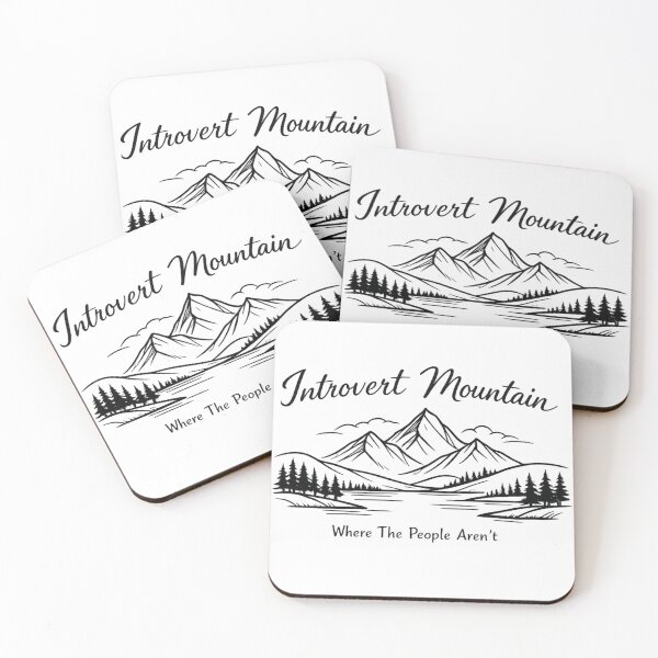 Item preview, Introvert Mountain Where The People Arent designed and sold by Art by Debasish.
