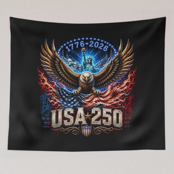 Item preview, USA 250 Years Sestercentennial Epic Eagle - Statue of Liberty & Mount Rushmore 1776-2026 designed and sold by MojNetSerwis WWK.