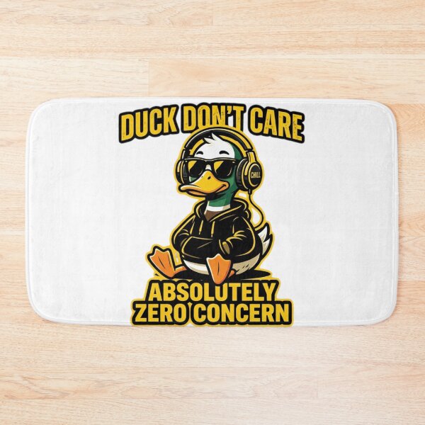 Item preview, Duck Don't Care Absolutely Zero Concern Funny Art Print designed and sold by Sky-bully.