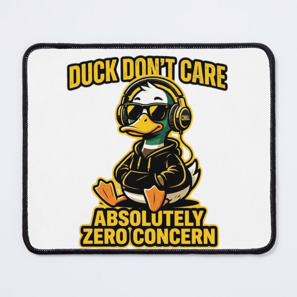Item preview, Duck Don't Care Absolutely Zero Concern Funny Art Print designed and sold by Sky-bully.