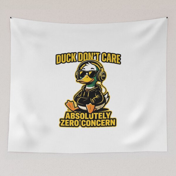 Item preview, Duck Don't Care Absolutely Zero Concern Funny Art Print designed and sold by Sky-bully.