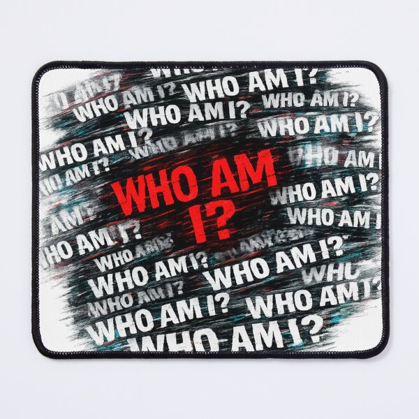 Item preview, WHO AM I – distorted identity glitch design designed and sold by VertigoState.