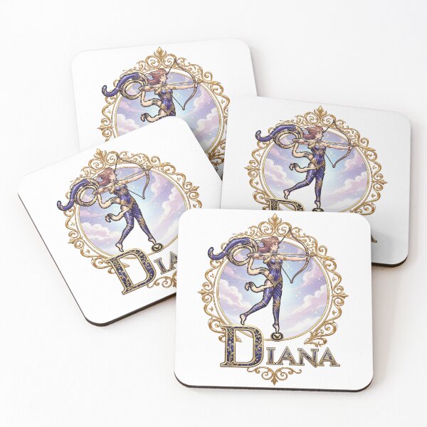 Item preview, Anime Aesthetic Goddess Diana - Retro 90s Vintage Art Deco designed and sold by National Heritage Prints.