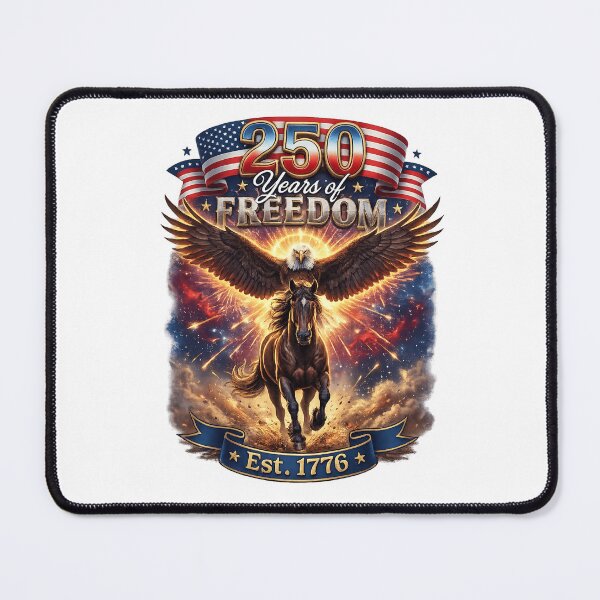 Item preview, Patriotic Eagle & Horse , 250 Years Of Freedom, USA Anniversary designed and sold by MutzelArts.