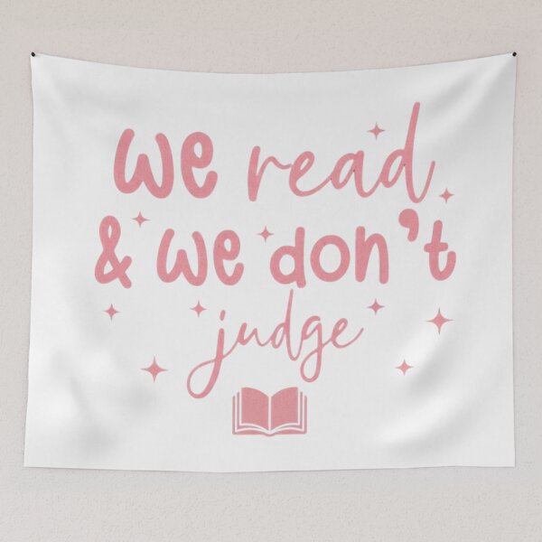 Item preview, We read and we don't judge. designed and sold by Revolving-Book.
