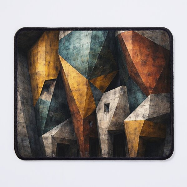 Item preview, Geometric Brutalist Abstract Architecture designed and sold by JcAbstractArt.