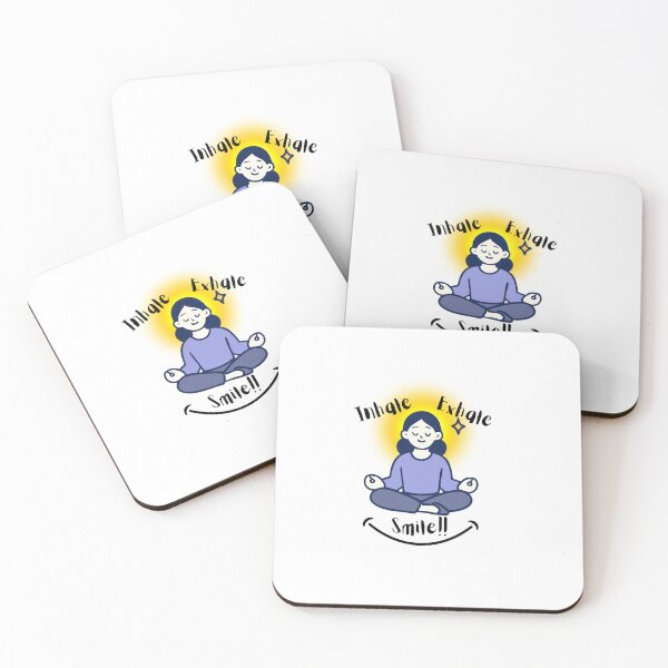 Item preview, Inhale Exhale Meditation Illustration | Mindfulness Yoga Aesthetic Design” designed and sold by Palette _Vibes.