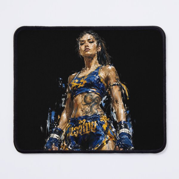Item preview, Muay Thai Girl with Attitude Painted designed and sold by CoolCrazyQuirky.