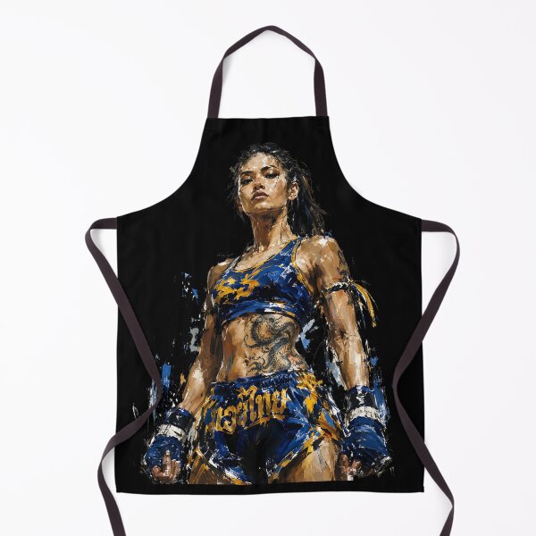 Item preview, Muay Thai Girl with Attitude Painted designed and sold by CoolCrazyQuirky.