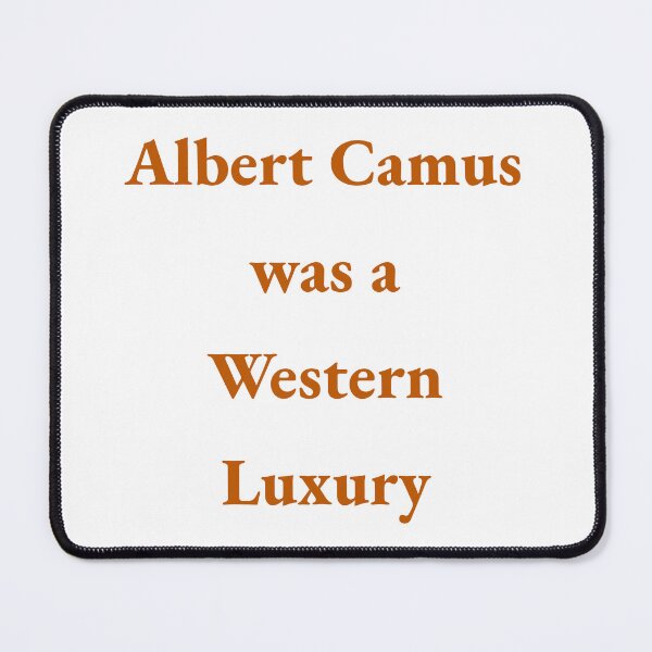 Item preview, Camus designed and sold by The WordCatcher Street.