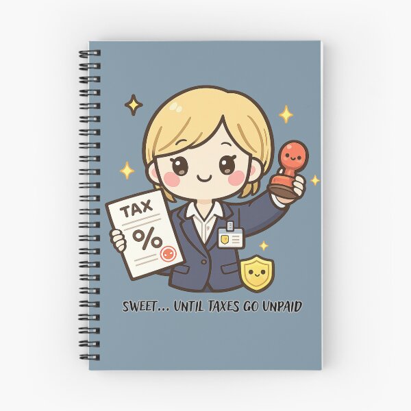Item preview, Tax officer kawaii style  designed and sold by KawaiiHero.