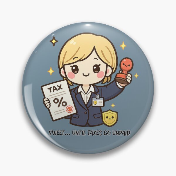 Item preview, Tax officer kawaii style  designed and sold by KawaiiHero.