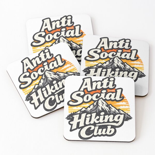 Item preview, Anti Social Hiking Club Humor designed and sold by Art by Debasish.