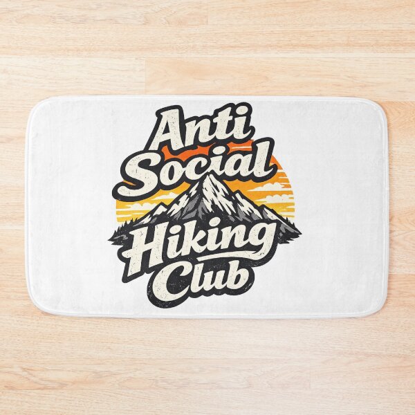 Item preview, Anti Social Hiking Club Humor designed and sold by Art by Debasish.