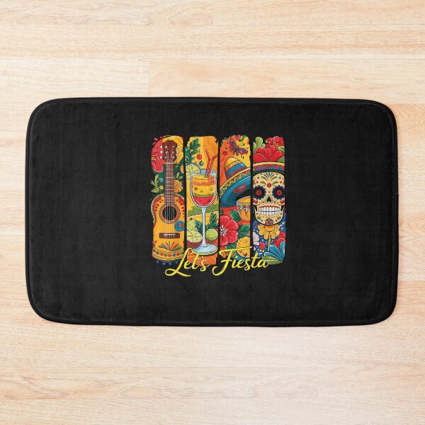 Item preview, Funny Cinco De Mayo Let's Fiesta Sombrero Hat Guitar Men designed and sold by FrankIsabel.