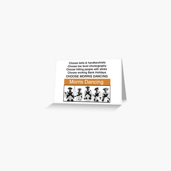 Item preview, Morris Dancing in Trainspotting style designed and sold by markstones.