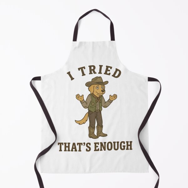 Item preview, Funny Cowboy Dog I Tried That’s Enough T-Shirt – Retro Western Humor designed and sold by DIRTYSKETCHH.