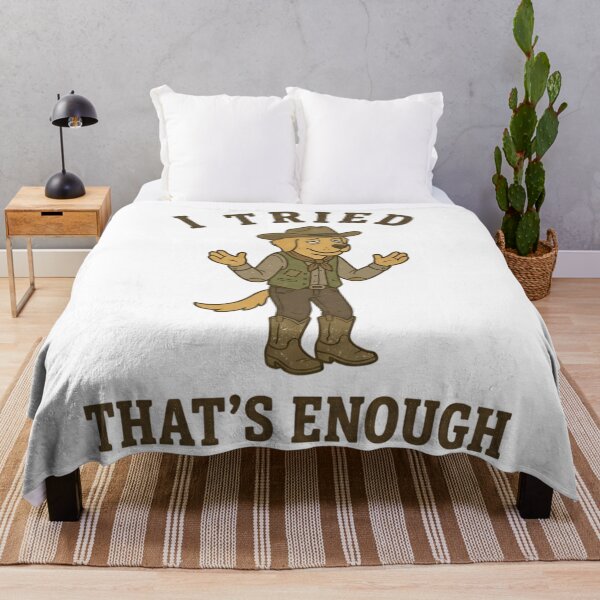 Item preview, Funny Cowboy Dog I Tried That’s Enough T-Shirt – Retro Western Humor designed and sold by DIRTYSKETCHH.