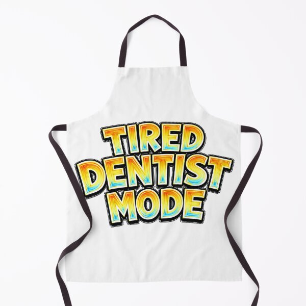 Item preview, TIRED DENTIST MODE – hand drawn childlike typography designed and sold by Mac Sketches.