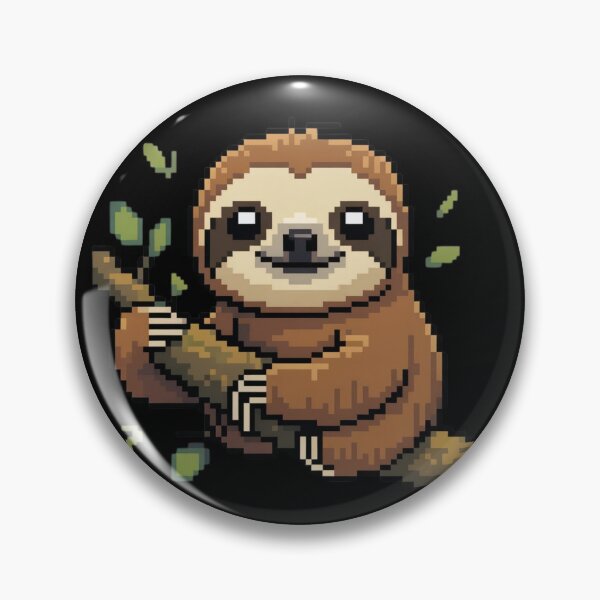 Item preview, Sloth Pixel Art designed and sold by BhadzCheetah.