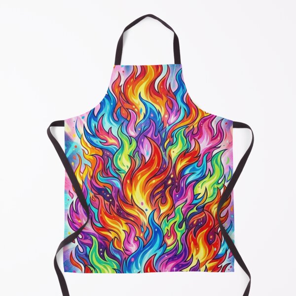 Item preview, Beautiful rainbow-colored flames designed and sold by PP&RAINBOW SHOP.