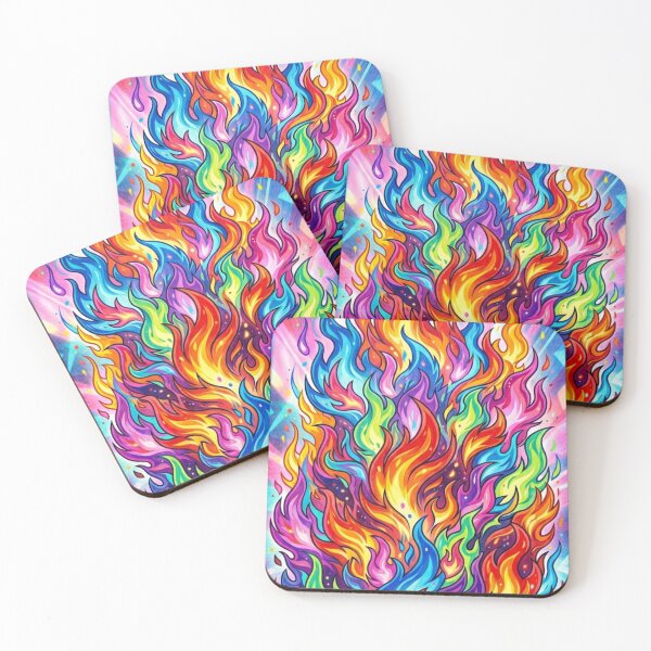 Item preview, Beautiful rainbow-colored flames designed and sold by PP&RAINBOW SHOP.