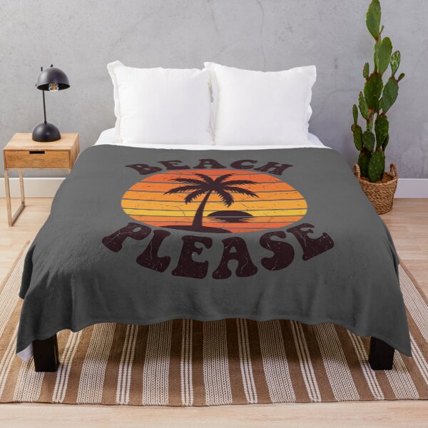 Item preview, Beach Please Funny Summer Vacation Quote Retro Sunset Design for Beach Lovers Holiday Vibes designed and sold by Im-Ara.