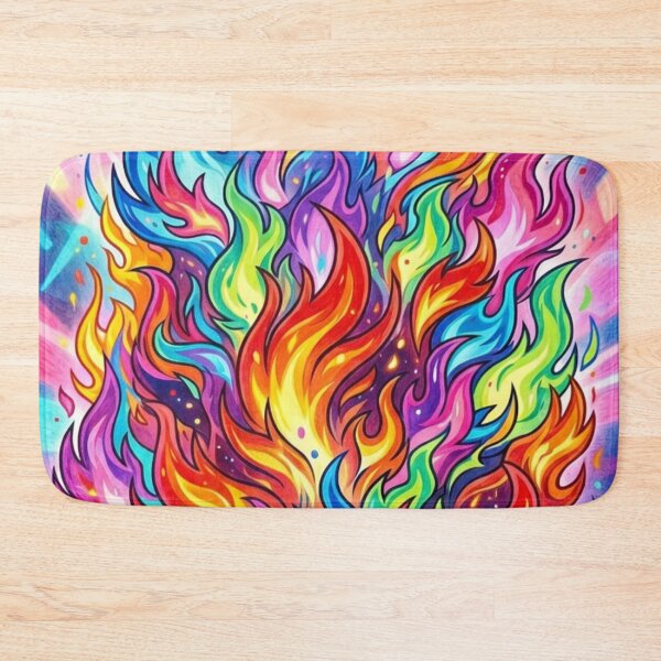 Item preview, Beautiful rainbow-colored flames designed and sold by PP&RAINBOW SHOP.
