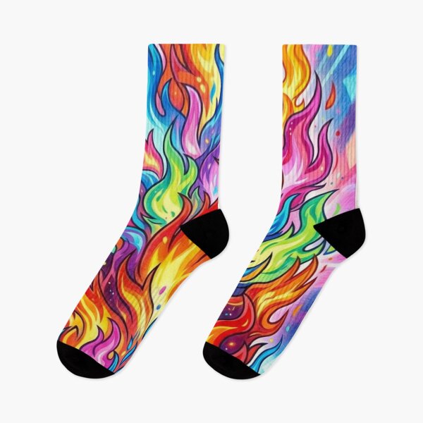Item preview, Beautiful rainbow-colored flames designed and sold by PP&RAINBOW SHOP.