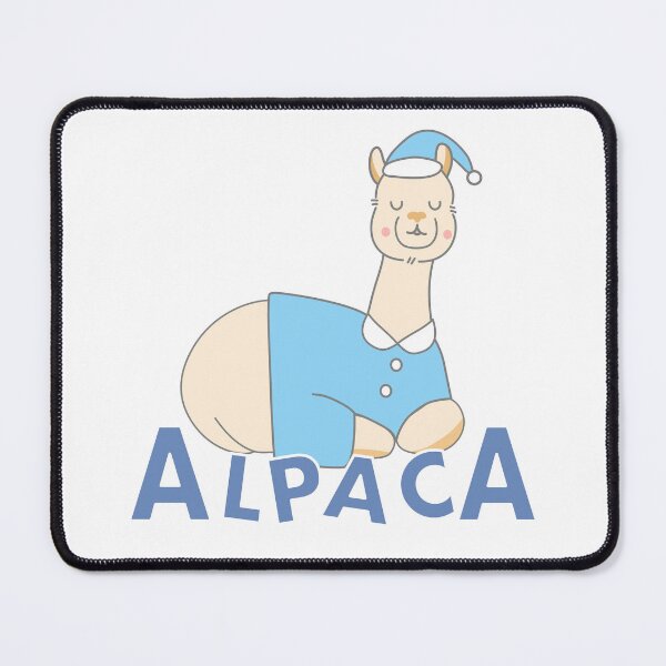 Item preview, Cute Sleeping Alpaca in Blue Pajamas Nightwear designed and sold by SulariTDsign.