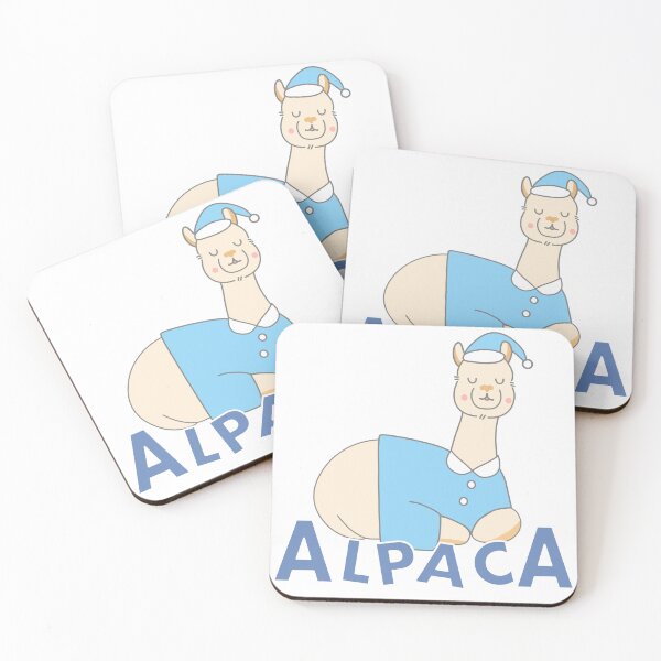 Item preview, Cute Sleeping Alpaca in Blue Pajamas Nightwear designed and sold by SulariTDsign.