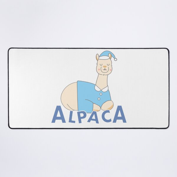 Item preview, Cute Sleeping Alpaca in Blue Pajamas Nightwear designed and sold by SulariTDsign.