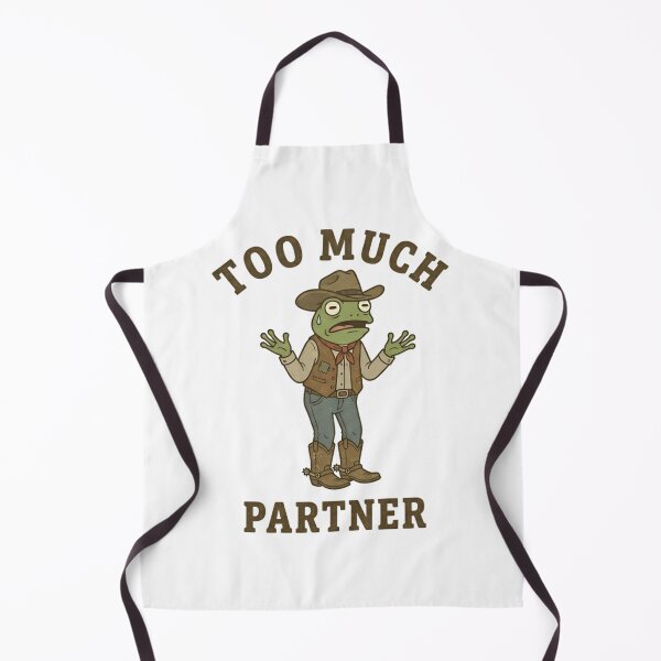 Item preview, Funny Cowboy Frog Too Much Partner T-Shirt – Retro Frog Meme Design designed and sold by DIRTYSKETCHH.