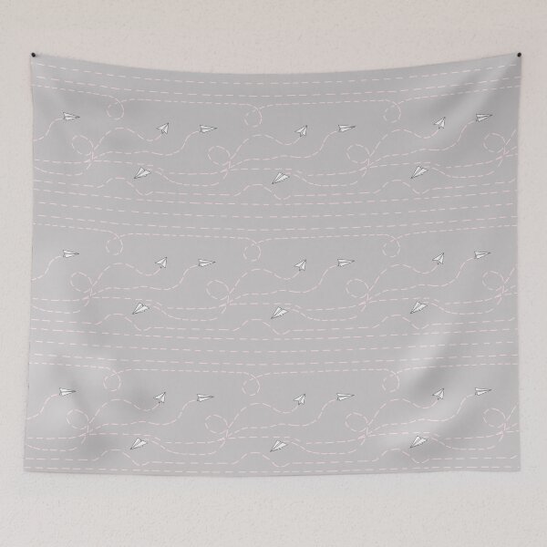 Item preview, Paper Planes -  Pink and Gray designed and sold by MelnDesign.